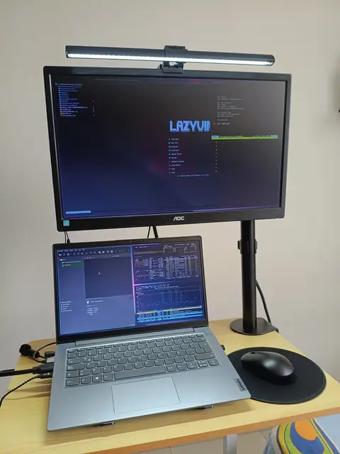 laptop and minipc with omarchy