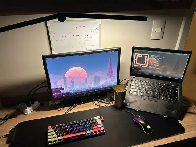 home office workstation finally looking cool